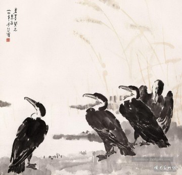  vie - XU Beihong oiseaux vieux Chine encre